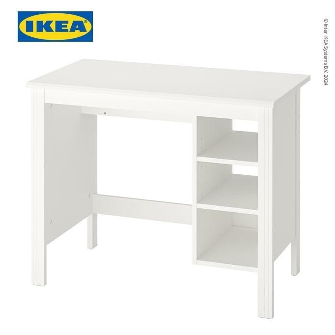 IKEA BRUSALI  Meja Kerja / Belajar Dengan Laci Putih 90x52 cm