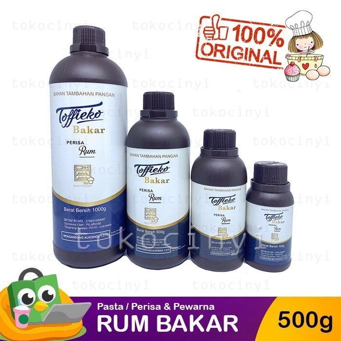 

Toffiena / Toffieco / Toffieko Pasta Perisa - Rum Bakar 500 Gr