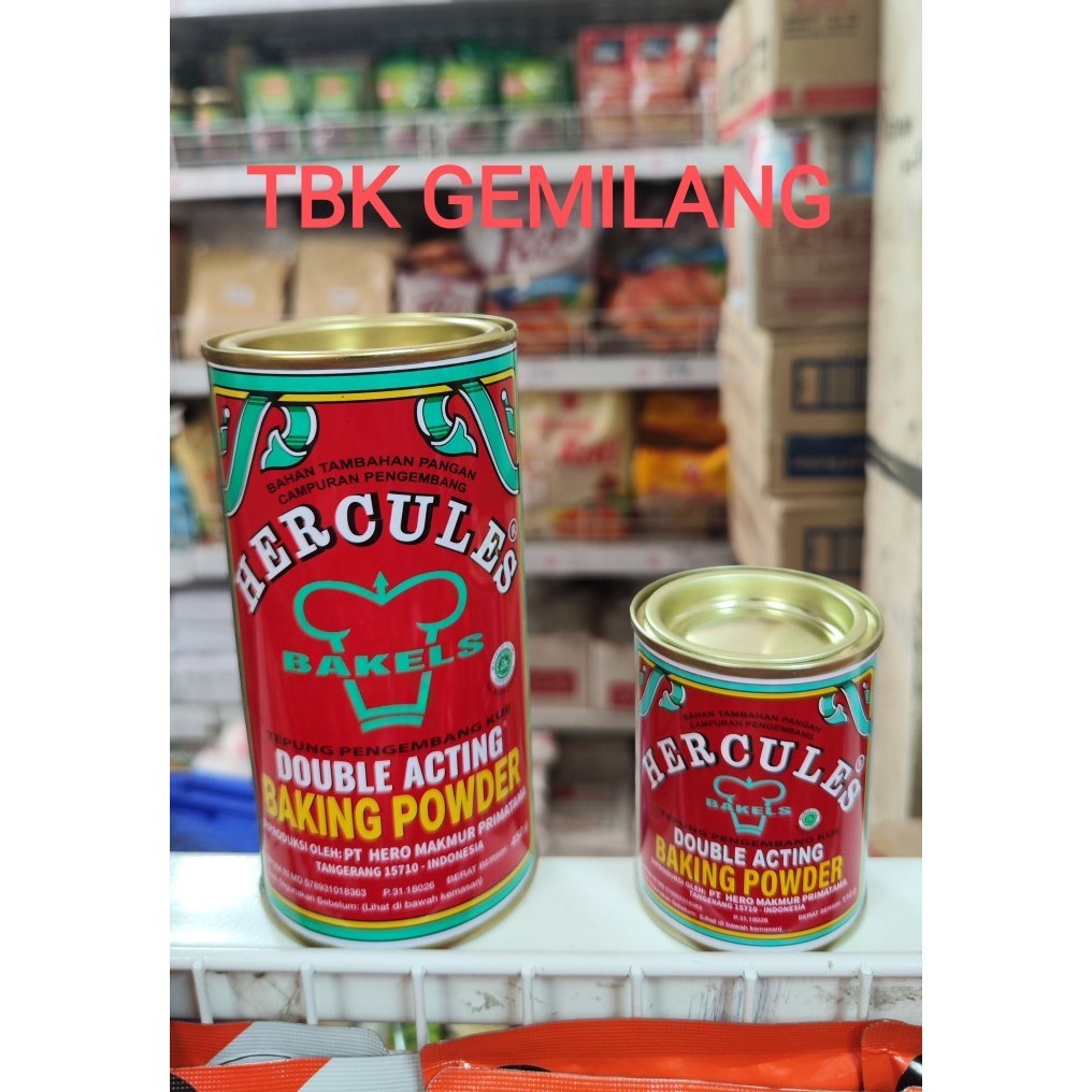 

Hercules Baking Powder Double Acting 450 Gr Dan 110 Gr