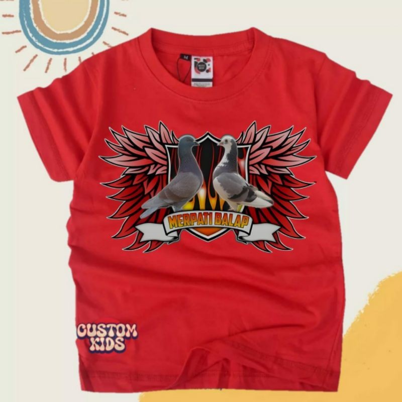 kaos anak Merpati balap