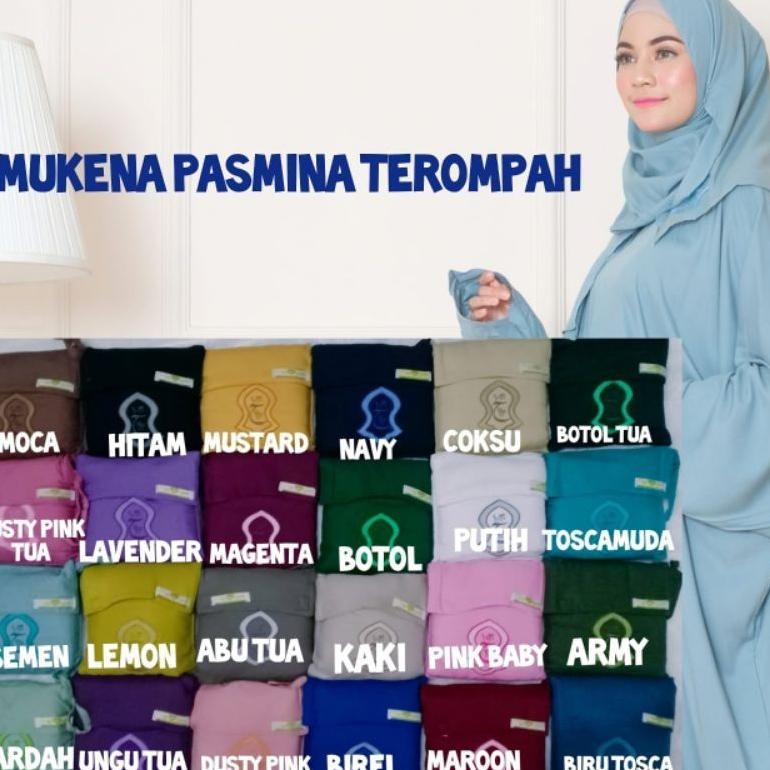 {MUKENA} MUKENA PASMINA TEROMPAH TERLARIS