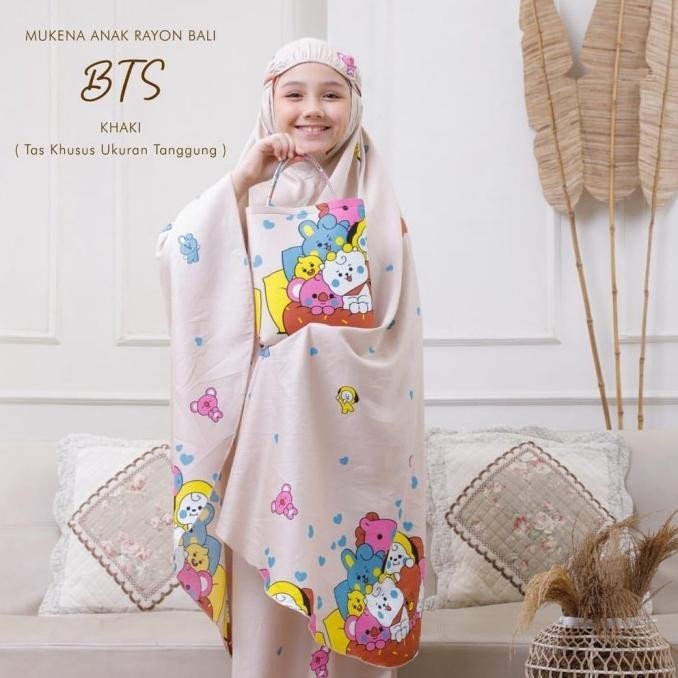 Mukena Anak Tanggung 7-11Tahun Karakter Mukenah Anak Sd Bts Rayon Trend