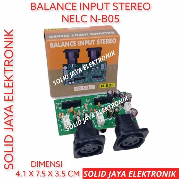 KIT BALANCE INPUT STEREO INPUT BALANCE STEREO AUDIO NELC N-B05
