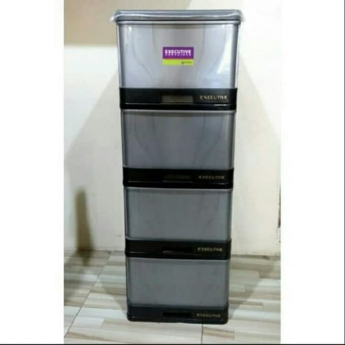Update Lemari Pakaian Plastik Laci 4 susun Besar/Laci Plastik Susun 4