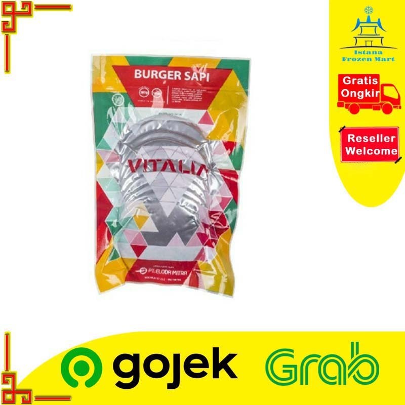 

Beef Burger VITALIA Sapi Isi 10 Pcs 250 GR
