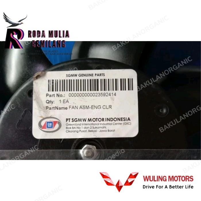 Motor Fan Extra Fan Kipas Radiator Wuling Fullset Shouroud