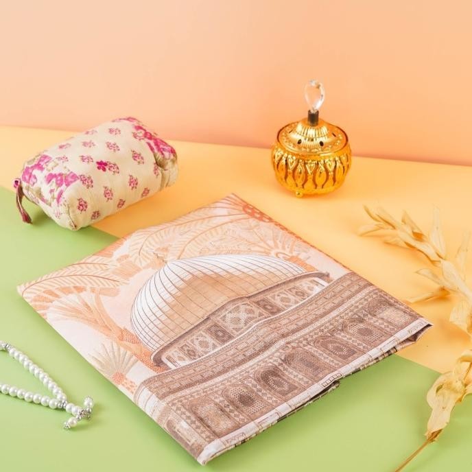 Sajadah Travel Printing Motif Masjid Al-Aqsa Gerai Adara BS86