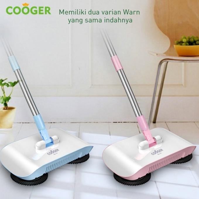 Sapu Lantai Otomatis Berputar 180 Derajat / Automatic Broom