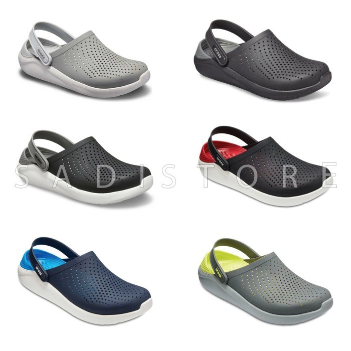 Crocs [ Original ] Literide Clog Sepatu Sandal Pria Dan Wanita - Black