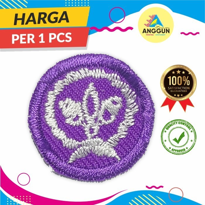 

Badge Tanda Pramuka Kitri Bulet Ungu