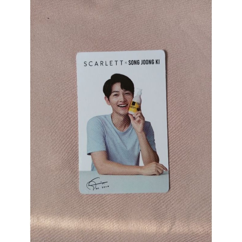 Photocard Song Joong Ki x Scarlett
