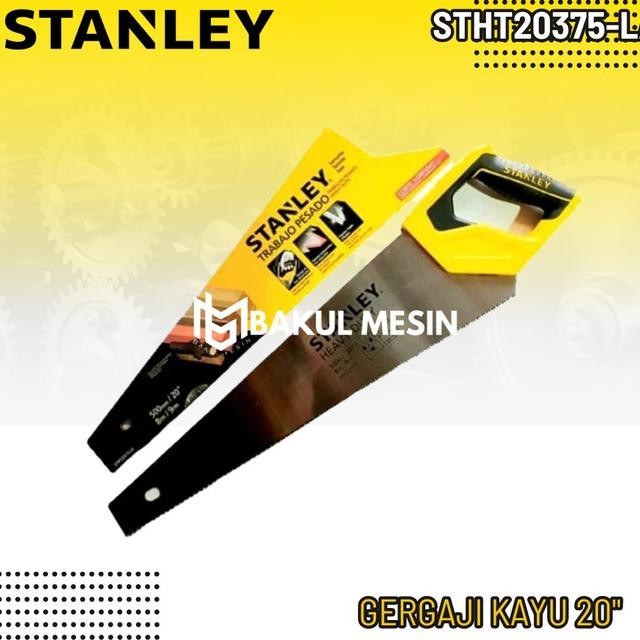 Terbaru Gergaji Kayu Stanley Stht20375-La Hand Saw Gergaji Potong Kayu 20 Inch