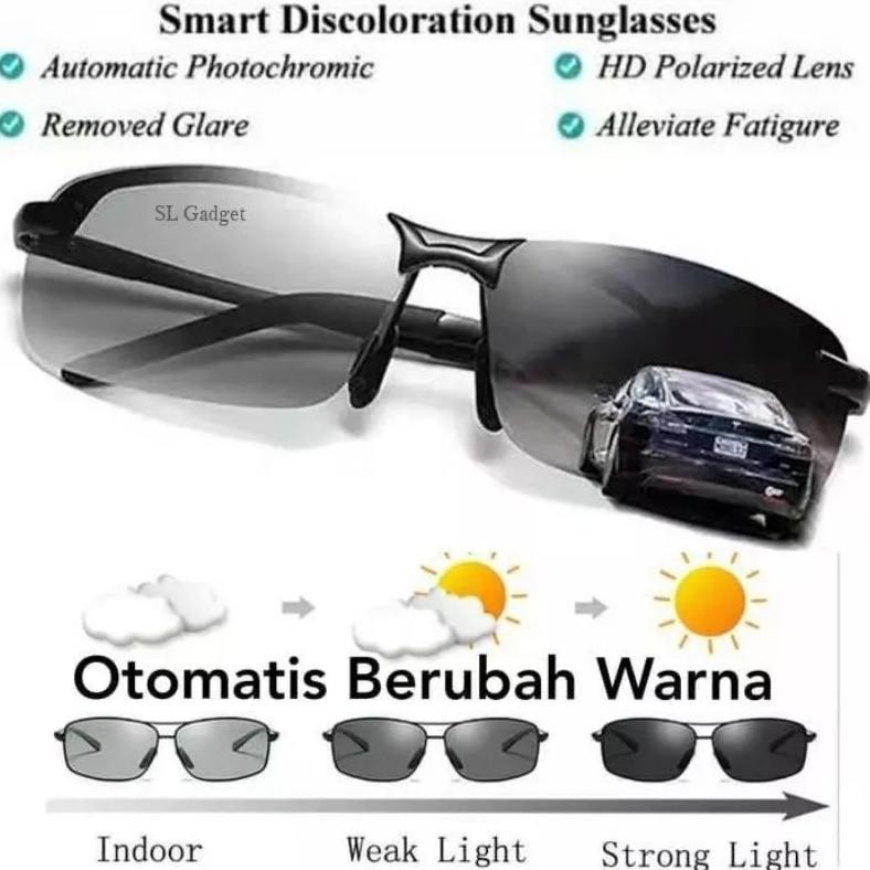 Ramadhan Sale Kacamata Photocromic Polarized Pria Original