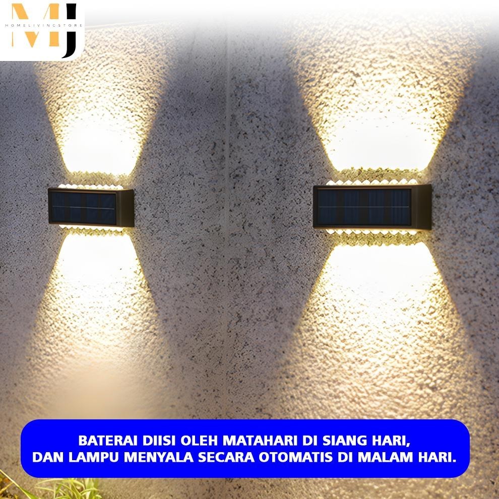 (Cod) Led Lampu Dinding Outdoor Tenaga Surya / Lampu Taman Tenaga Surya Sensor Light Led Solar Lamp 