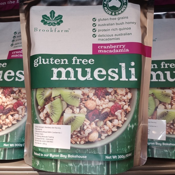 

Brookfarm Muesli Cranberry Macadaa 350Gr ( Gluten Free )