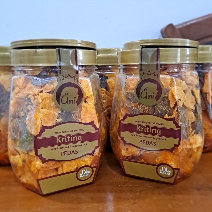 

Kripik Kentang Daging (Kriting) Balado Siuni