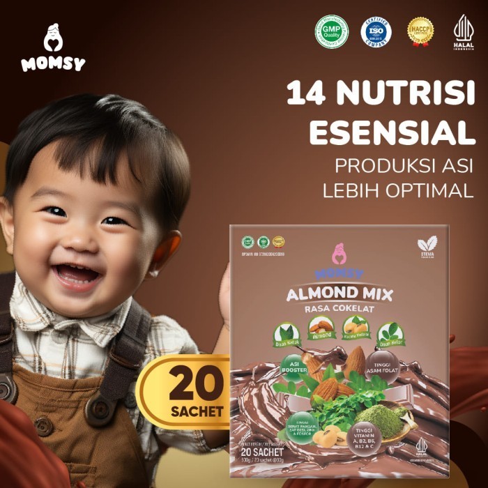 

Momsy Almond X Rasa Cokelat Bpom & Halal