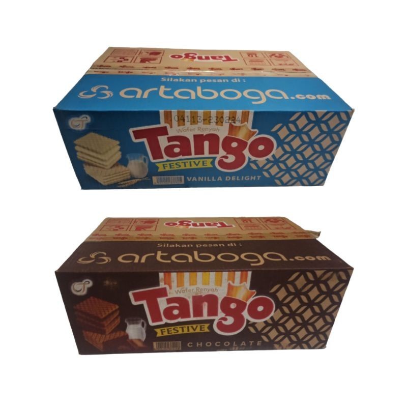 

Tango Wafer Kaleng Chocolate / Vanilla 1 Dus Isi 6K