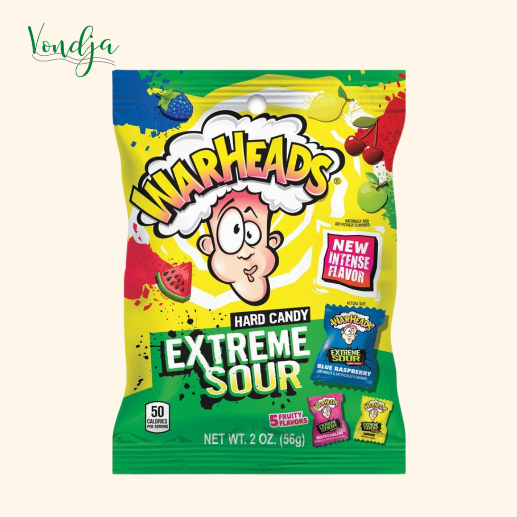 

Permen Warheads Extreme Sour Hard Candy