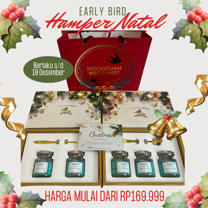 

Hampers Realfood Edisi Natal / Hadiah Christmas Paket Kado Walet Isi 3