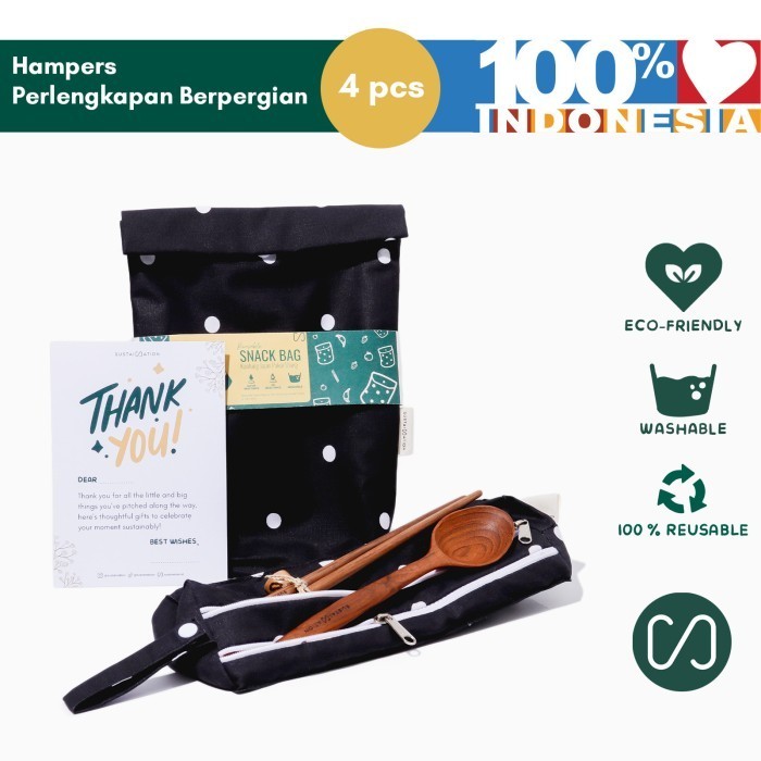

Sustaination Hampers To Go - Perlengkapan Travel Bag (4Pcs)