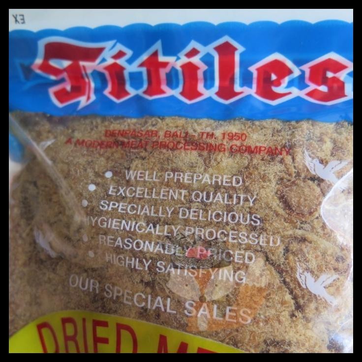 

DISKON ABON BABI 250GR TITILES KHAS BALI FRESH STOK READYY