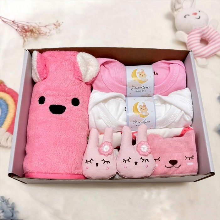 

Minutiae Projects Mice Hampers Bayi Kado Lahiran Hampers Baby - Pink