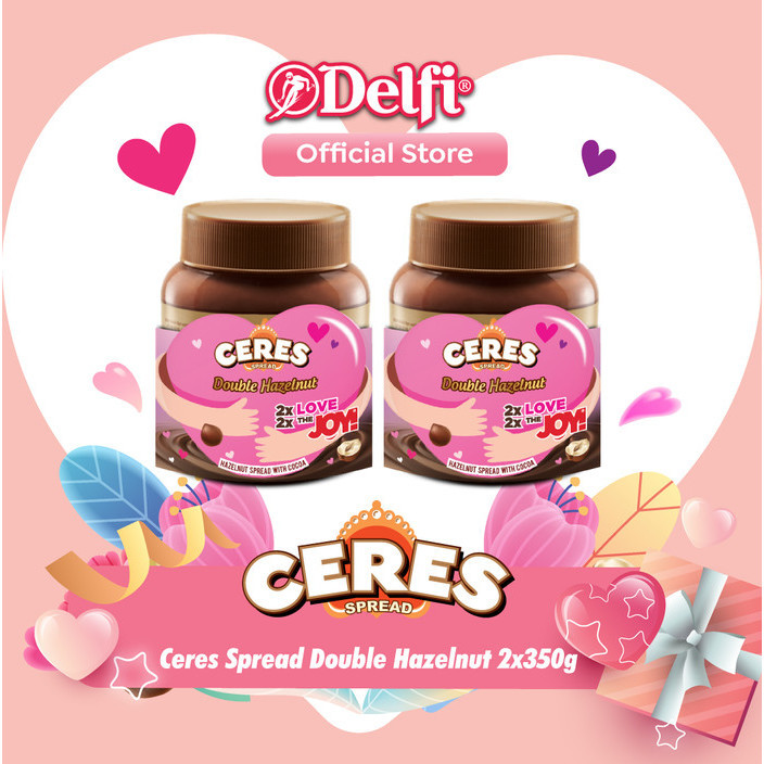 

Ceres Spread Double Hazelnut 350 G - Isi 2 Special Valentine