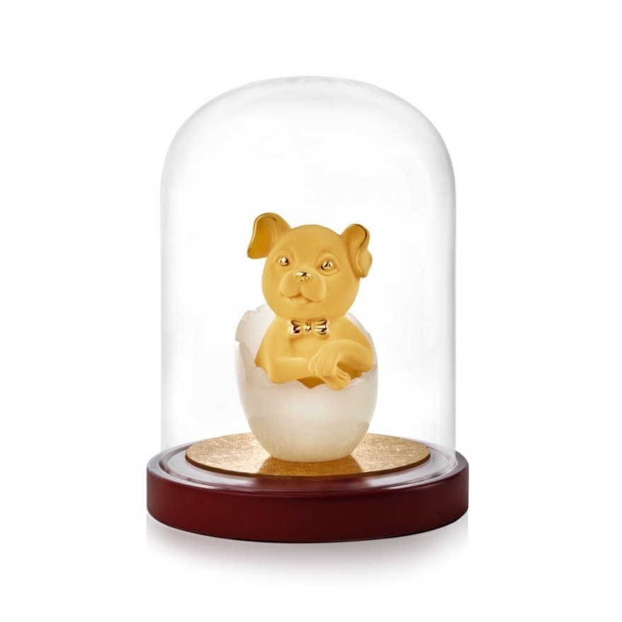 

Pajangan Baby Born Shio Anjing Lapis Emas 24 K (New Product)