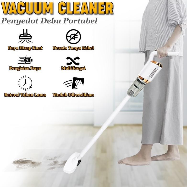 (SS) Wireless Vacuum Cleaner Portable Charging Vacuum Cleaner Tanpa Kabel