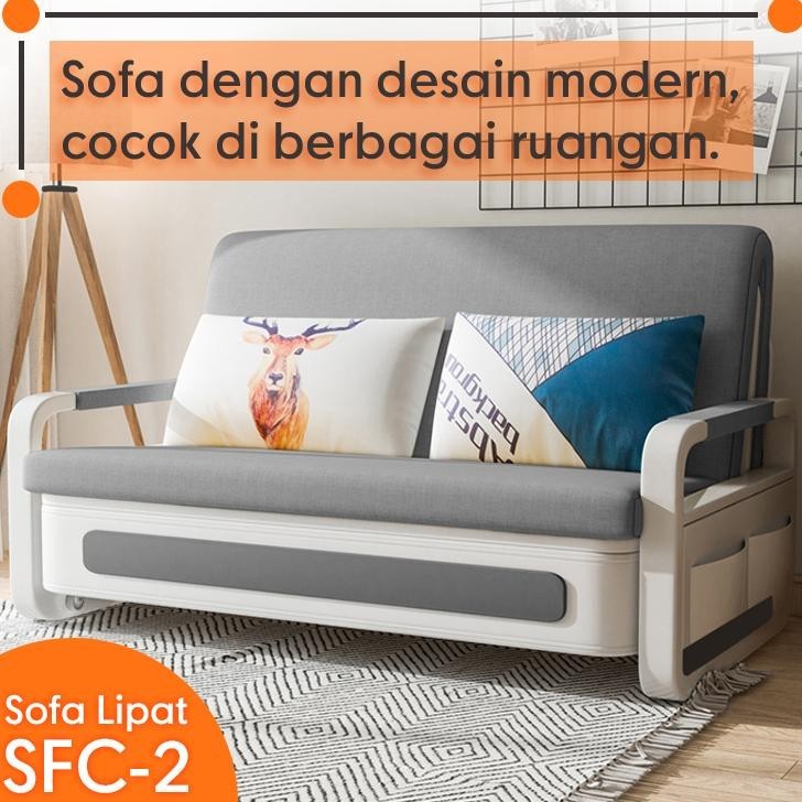 (T)Op Murah Banget  Sofa Bed Lipat Kursi Lipat Sofa Minimalis 120Cm Kasur Malas Multifungsi Modern T