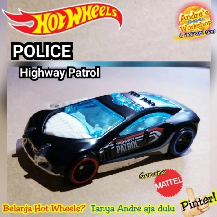 Hotwheels Police Car Ori Mattel Hot Wheels Car Mobil Polisi Hot R0224C