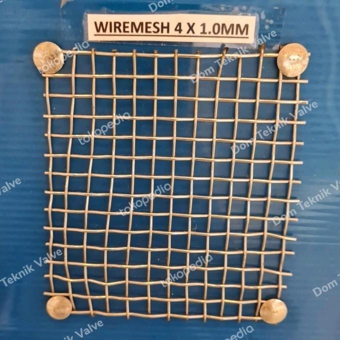 

(dtek) kawat wiremesh anyaman lurus 4mm x 1,0mm x 5 meter stainless