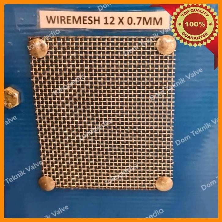 

(dtek) kawat wiremesh anyaman lurus 12mm x 0,7mm x 100cm / 1 meter stainless