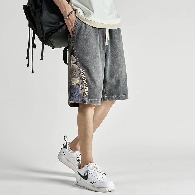 Celana Pendek Denim, Celana Pendek Retro, Perca, Trendi