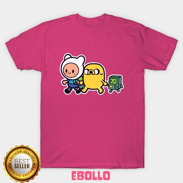 Baju Kaos Tshirt Adventure Friends Adventure Time Cartoon Distro Cotton Combed Premium Kaos Pria Wan