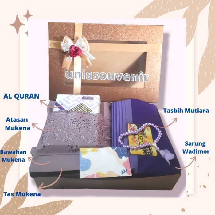 Hampers Mukena Khadijah Paket Tas Mukena Couple Pernikahan / Seserahan