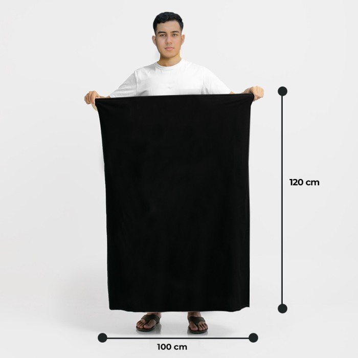 Sarung Polos Dewasa Premium Abu-Abu Manzo Ibadah Sholat Muslim