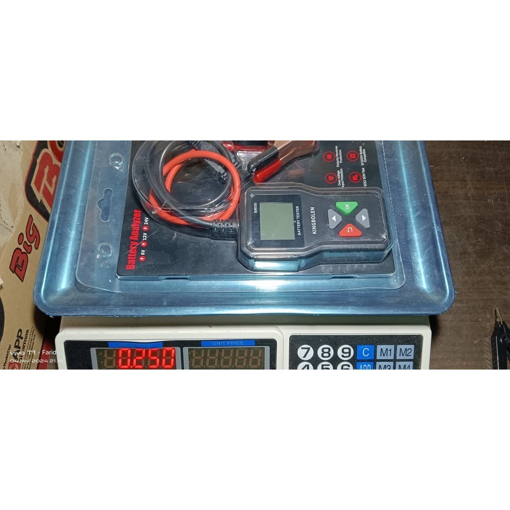 (76) 3 in 1 KINGBOLEN BM550 DIGITAL AKI TESTER ACCU MOBIL TRUK 12V 24V 36V BATERAI LISTRIK BUS TES K