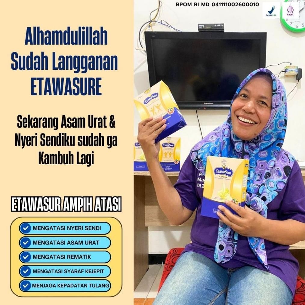 

Diskon Etawasure Platinum - Susu Kambing Etawa Terapi Nyeri Sendi - Susu Untuk Asam Urat - Bukan Susu Etawalin - Etawasure Susu Pegal Linu - Etawasure Nyeri Sendi - Susu Herbal Alami - Susu Untuk Osteoporosis - Susu Kambing Untuk Nyeri Sendi Original