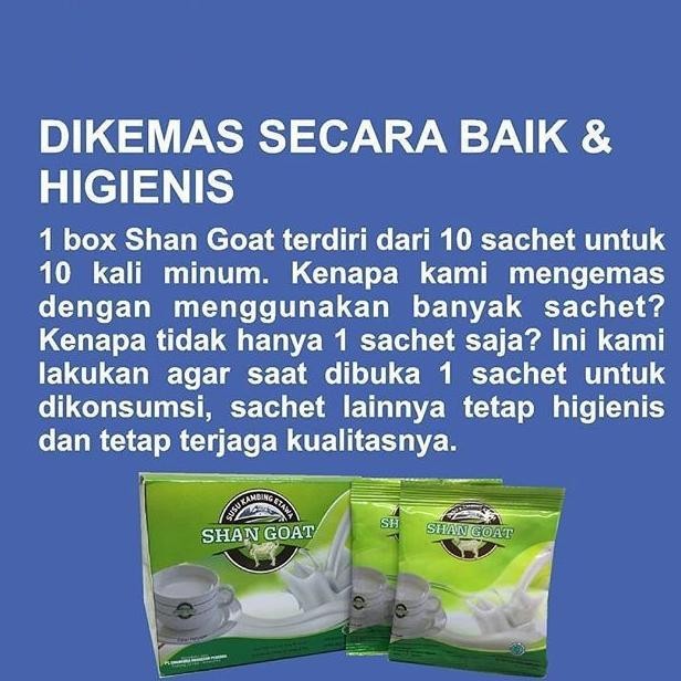 

Ready Susu Kambing Etawa Bubuk Shan Goat Semua Rasa Box Asli