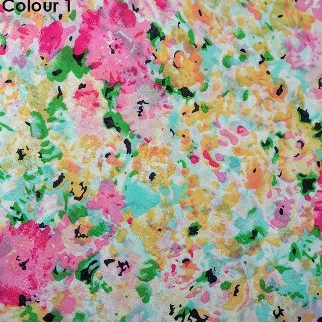 

New Kain Chiffon Printing Motif 025 - Per 0,5 Meter Limited Edition