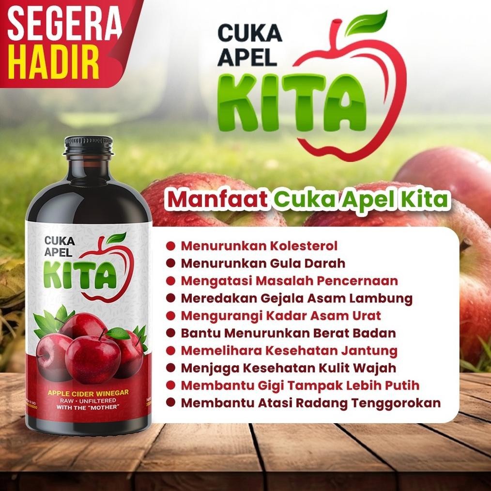 

Diskon Cuka Apel Kita Isi 300 Ml Apple Cider Vinegar Premium Cuka Apel Organik With The Mother Untuk Diet Paling Murah