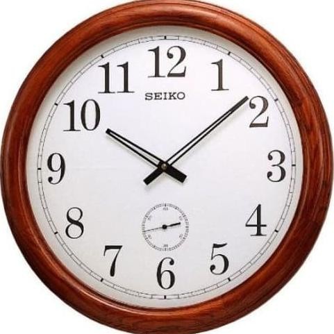 Jam Dinding Seiko Kayu Japan Qxa155B Qxa155 Brown Original & Garansi Eversyarachell