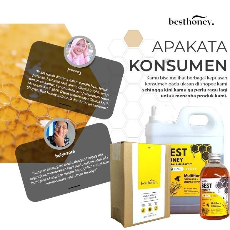 

(Cod) Best Honey - Madu Asli Madu Multiflora Original 1Kg Stok Terbatas