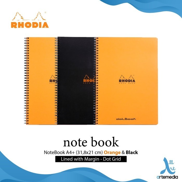 

Buku Catatan Rhodia A4 Plus Wirebound Coated Card Cover Notebook