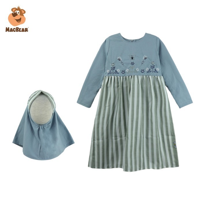 promo MacBee Baju Anak Perempuan Gamis Anak Collection Alesha Free Hijab