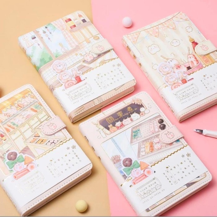 

Buku Diary Catatan Harian Notebook Kekinian Soft Cover Buku Bergaris
