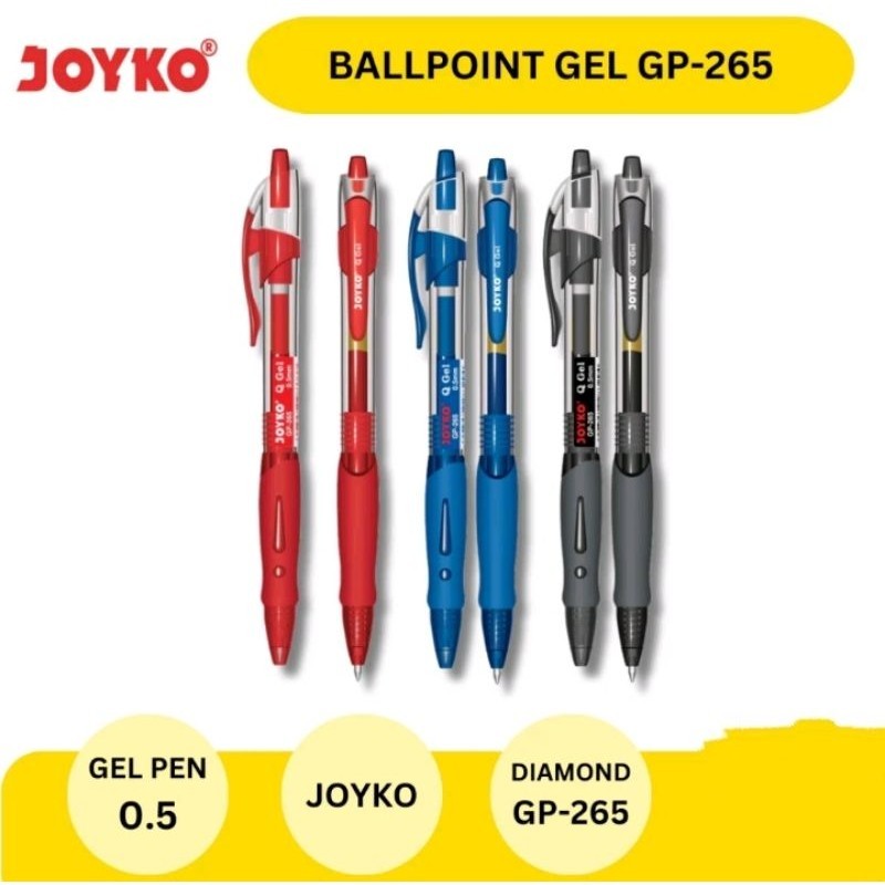 

BOLPOIN JOYKO GEL HITAM BIRU MERAH
