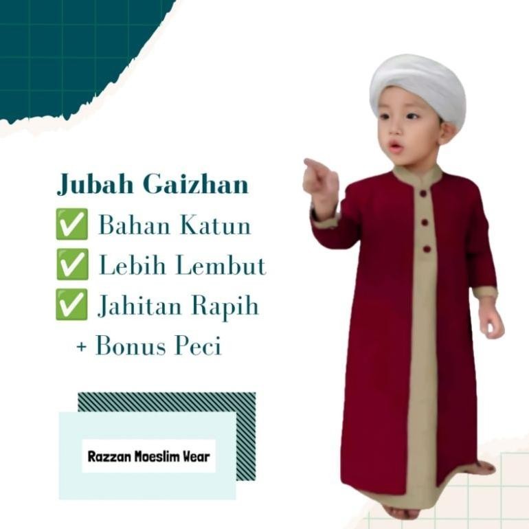 Termurah Jubah Anak Gaizhan By Rainan Ori / Jubah Anak Laki Laki / Jubah Anak Gaizhan / Gamis Anak L